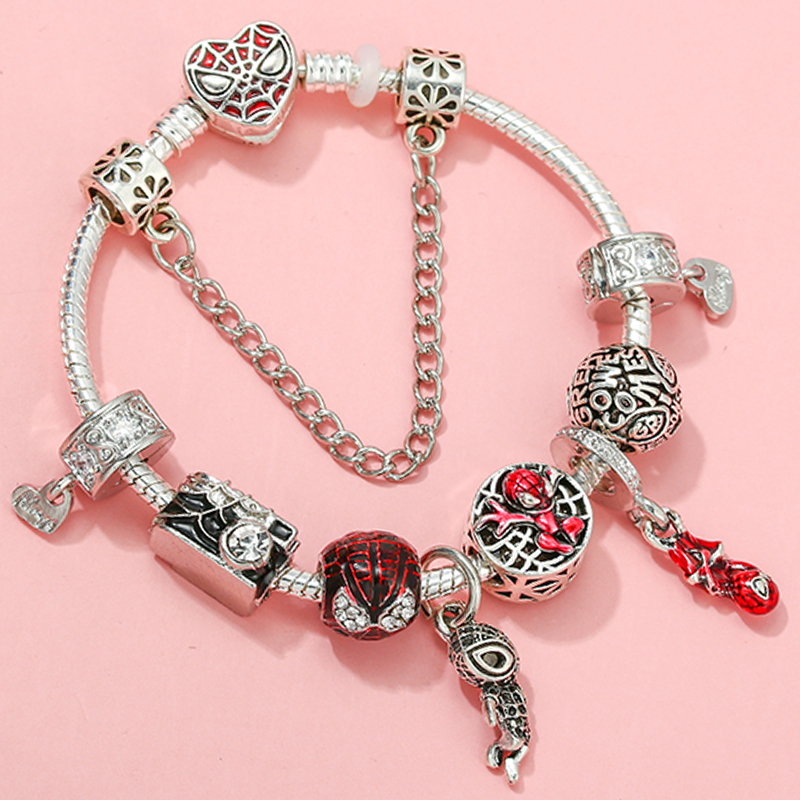 Zs Body Jewelry - กำไลข้อมือรูปหน้ากากสไปเดอร์แมนจากดิสนีย์มหัศจรรย์เครื่องประดับสำหรับผู้หญิงเครื่องประดับกล้องถ่ายรูปเซลฟี่กำไลอเวนเจอร์ส