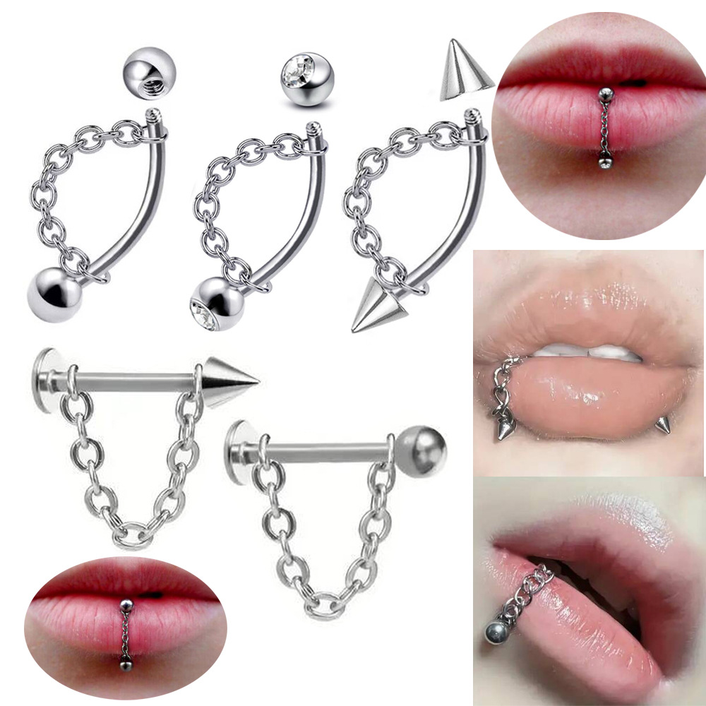Body Jewelry Surgical Steel - แหวนจุกนม 16G ทำจากเหล็กกล้าผ่าตัด 316L เครื่องประดับเจาะจุกนม ทรงกลมประดับเพชร