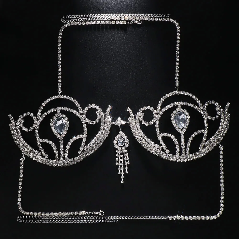 บิกินี่สุดหรูประดับพลอยเทียมชุ - Body Jewelry Bra บทวิจารณ์และราคา