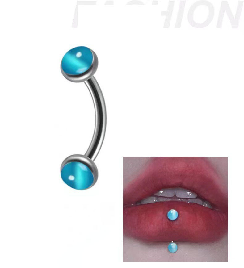 1 ชิ้นเจาะคิ้วกล้วยรูปร่างโอปอ - Zoor Body Jewelry บทวิจารณ์และราคา