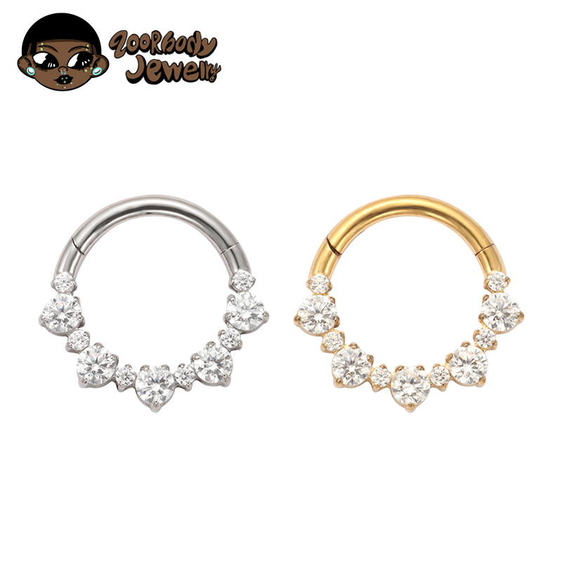 ASTM F136 ไทเทเนียม Daith Clic - Zoor Body Jewelry บทวิจารณ์และราคา