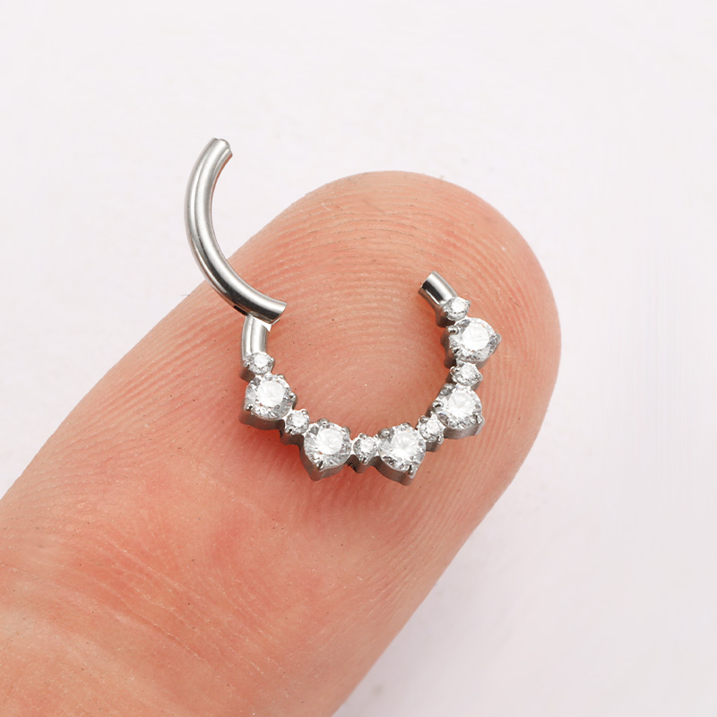 ASTM F136 ไทเทเนียม Daith Clic - Zoor Body Jewelry บทวิจารณ์และราคา