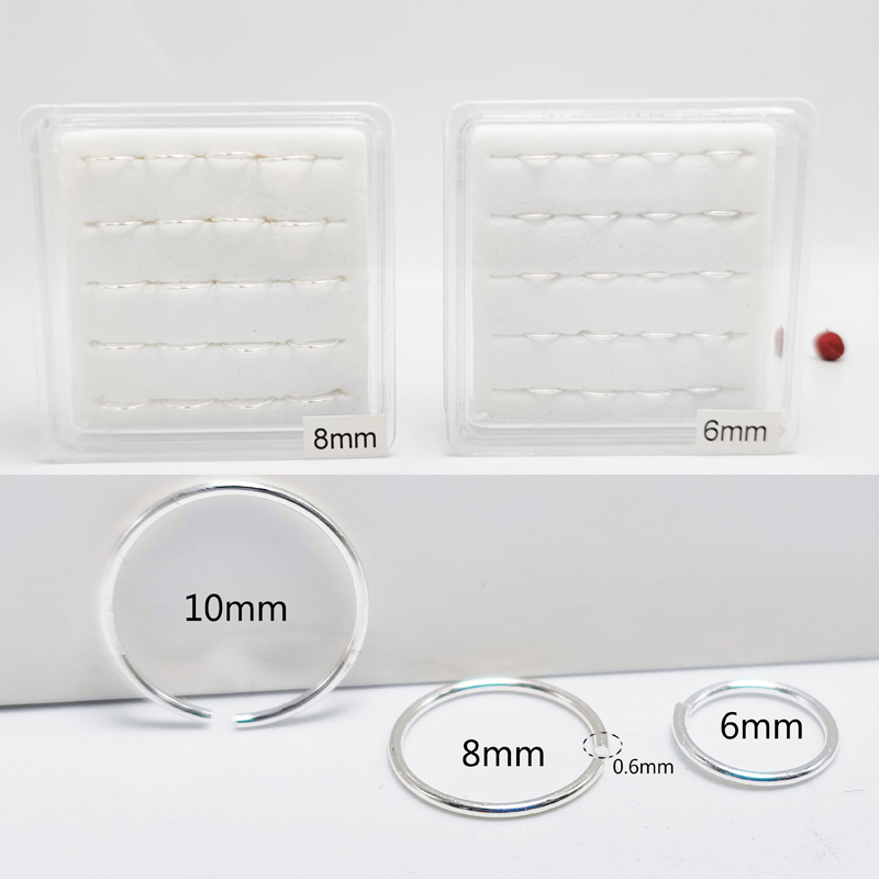 925เงินสเตอร์ลิงแหวนจมูก Hoop  - Body Jewelry Cartilage Earrings บทวิจารณ์และราคา