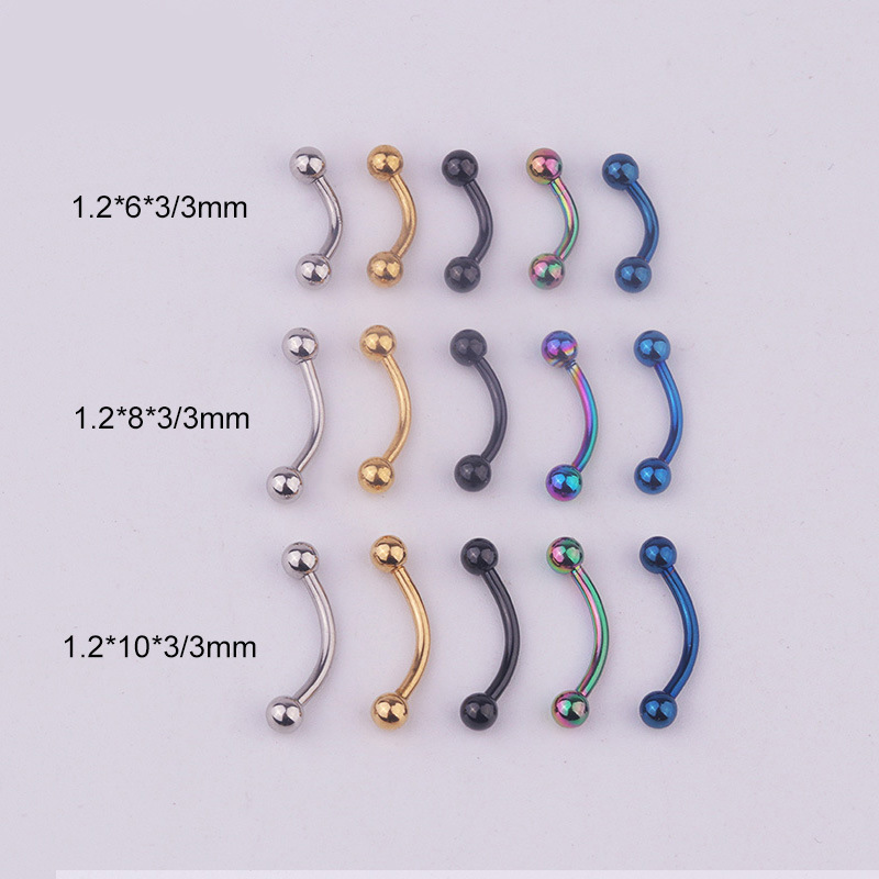 5 ชิ้น/ล็อต บาร์เบลสแตนเลส 316 - Body Jewelry Ear บทวิจารณ์และราคา