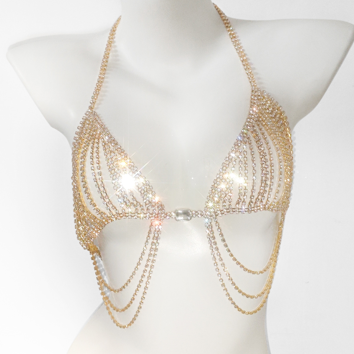 ชุดบรามีพู่ห้อยเซ็กซี่ประดับพล - Body Jewelry Bra บทวิจารณ์และราคา