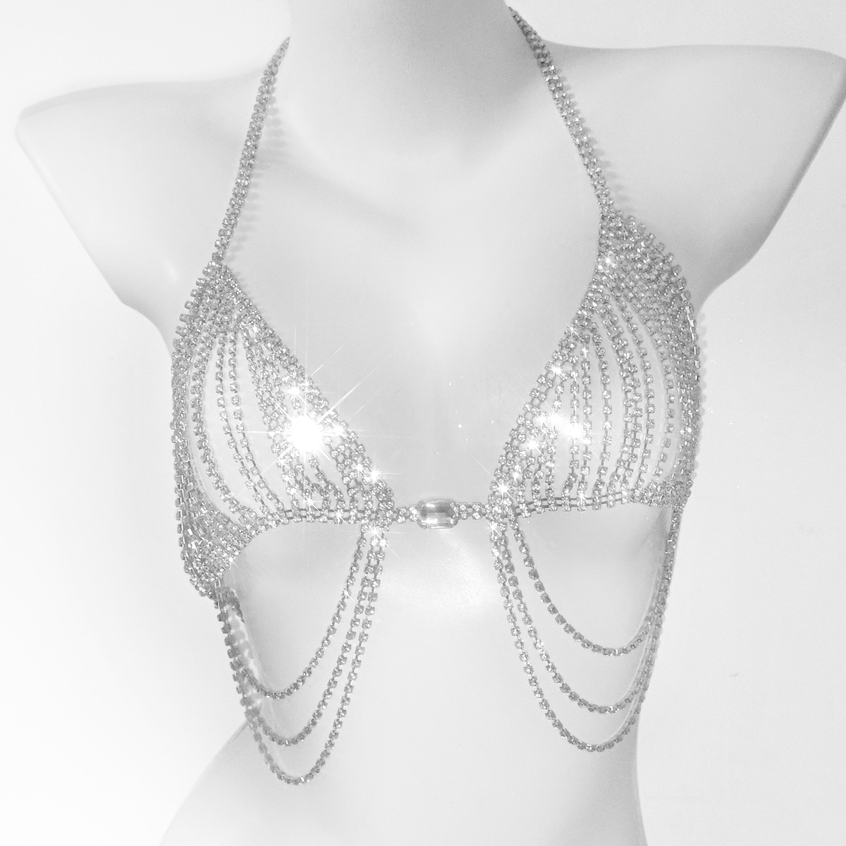 ชุดบรามีพู่ห้อยเซ็กซี่ประดับพล - Body Jewelry Bra บทวิจารณ์และราคา