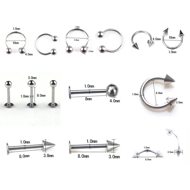 จิวเวอรี่สเตนเลสสตีลแบบรวมขนาด - Body Jewelry Storage บทวิจารณ์และราคา