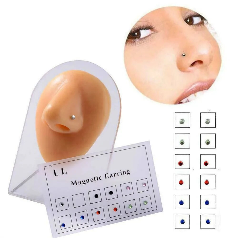 12 ชิ้น/การ์ดปลอม Cheater ไม่เ - Body Jewelry Ear บทวิจารณ์และราคา