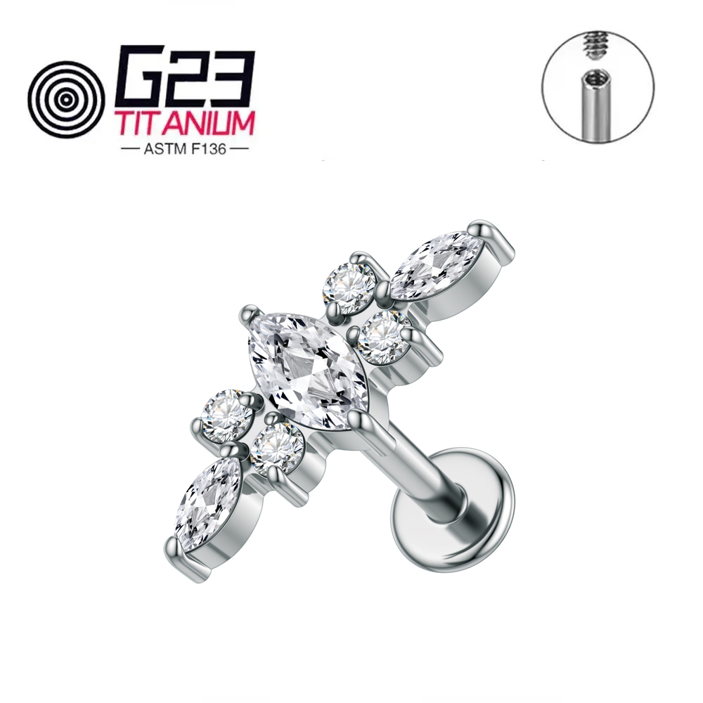 ต่างหูไทเทเนียม ASTM F136 ขนาด - Zoor Body Jewelry บทวิจารณ์และราคา