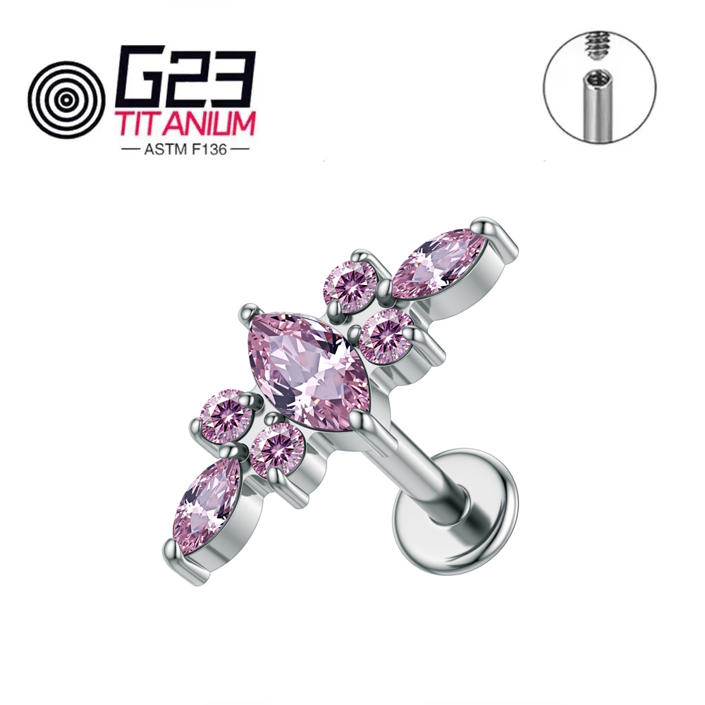 ต่างหูไทเทเนียม ASTM F136 ขนาด - Zoor Body Jewelry บทวิจารณ์และราคา