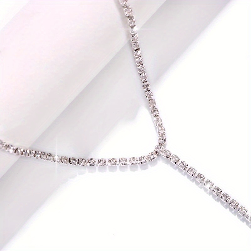 โซ่ขา rhinestone ประกาย 1 ชิ้น - Body Jewelry Leg Chain บทวิจารณ์และราคา
