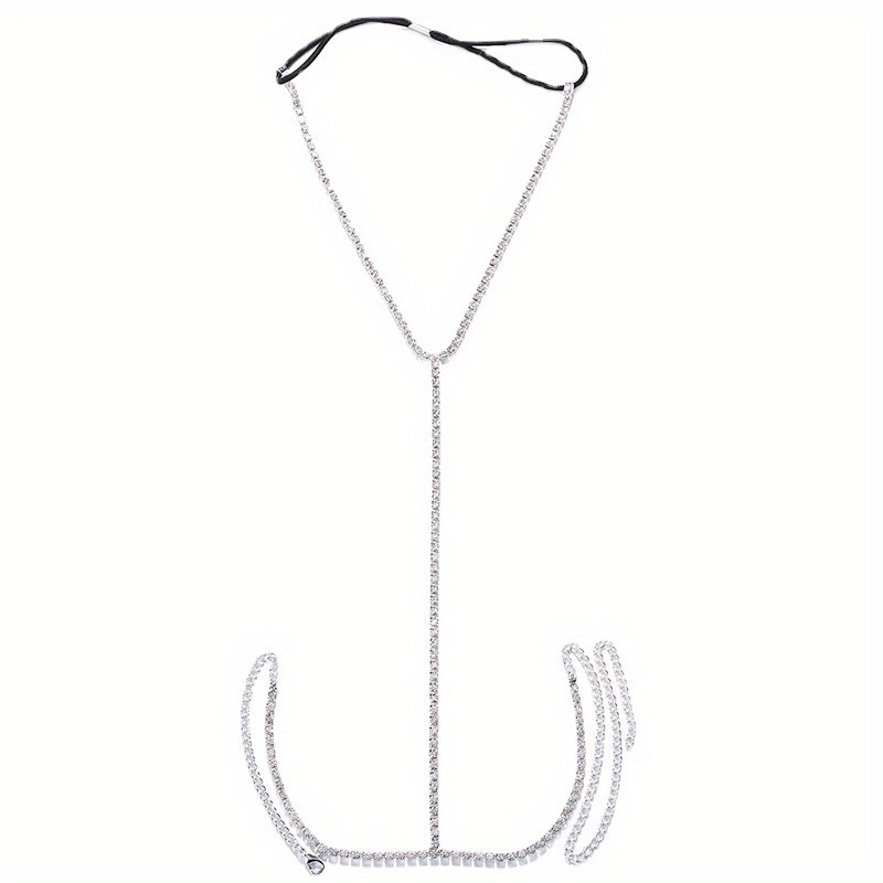 โซ่ขา rhinestone ประกาย 1 ชิ้น - Body Jewelry Leg Chain บทวิจารณ์และราคา