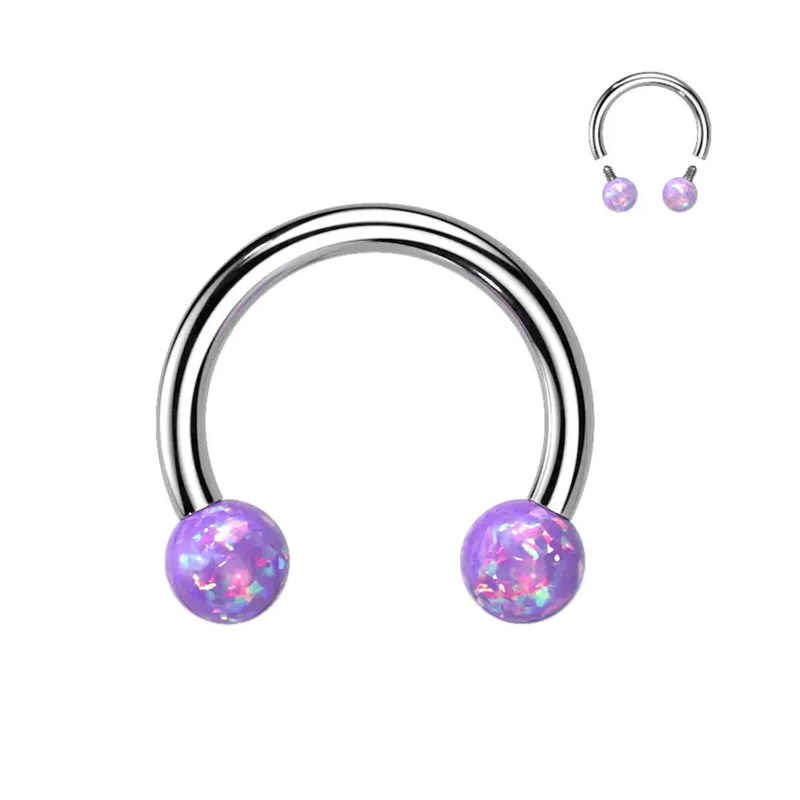 วงแหวนจมูกเกือกม้าโอปอลเหล็กสำ - Rook Curved Barbell บทวิจารณ์และราคา