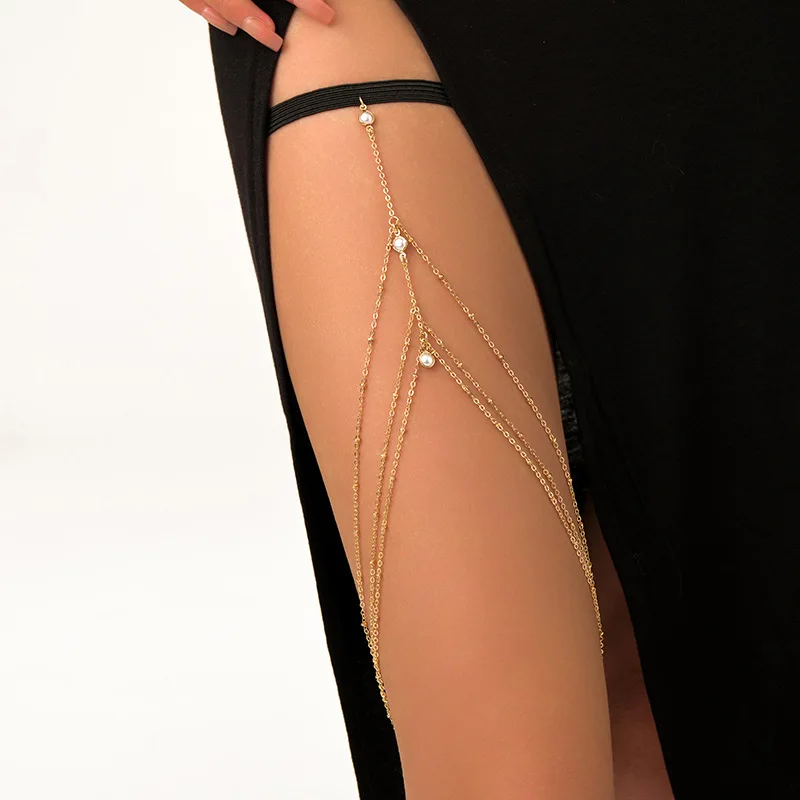 แฟชั่นฤดูร้อน Bohemian ต้นขาเซ - Body Jewelry Leg Chain บทวิจารณ์และราคา