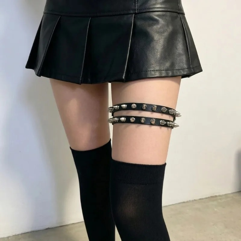 สายรัดต้นขาแบบมีหนามแหลมสองแถว - Body Jewelry Leg Chain บทวิจารณ์และราคา