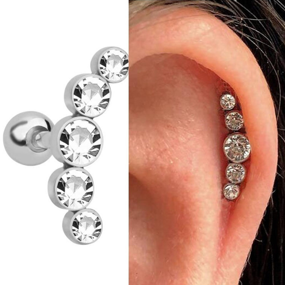 ต่างหูแฟชั่นคริสตัลอัญมณีโอปอล - Body Jewelry Ear บทวิจารณ์และราคา