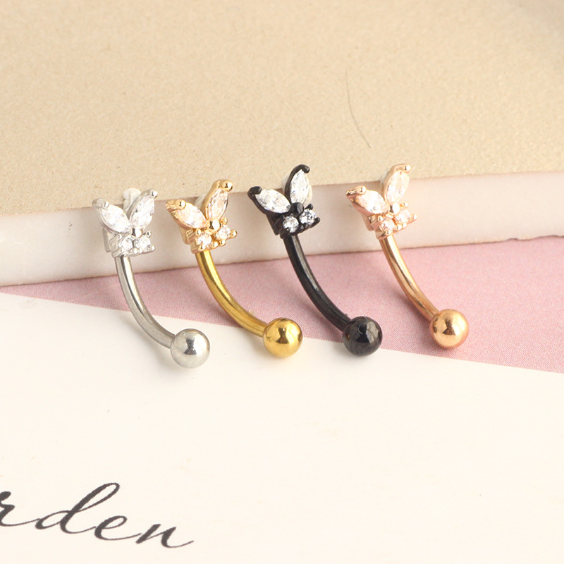 เครื่องประดับเจาะหูรูค ทองคำแท - Rook Curved Barbell บทวิจารณ์และราคา