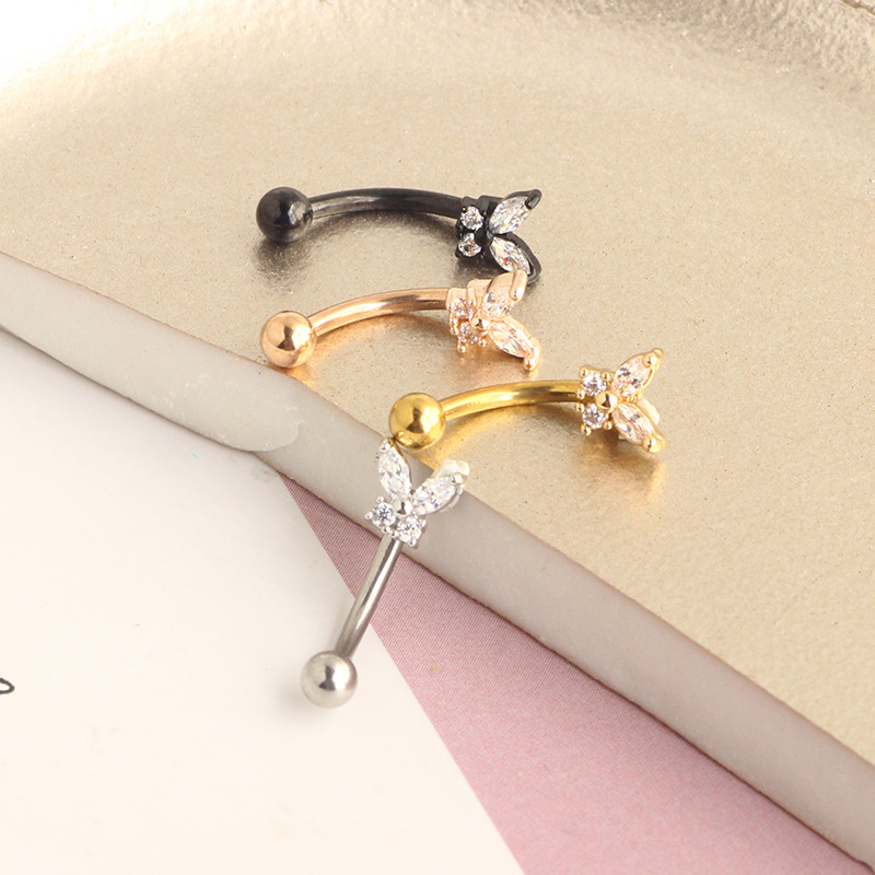 เครื่องประดับเจาะหูรูค ทองคำแท - Rook Curved Barbell บทวิจารณ์และราคา