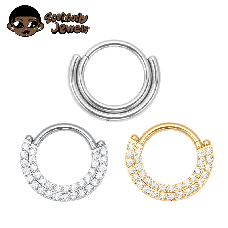 ASTM F136 ไทเทเนียม Clicker Se - Zoor Body Jewelry บทวิจารณ์และราคา