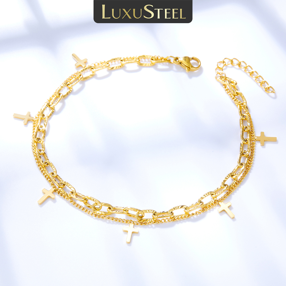 LUXUSTEEL CROSS Double Foot CH - Body Jewelry Leg Chain บทวิจารณ์และราคา