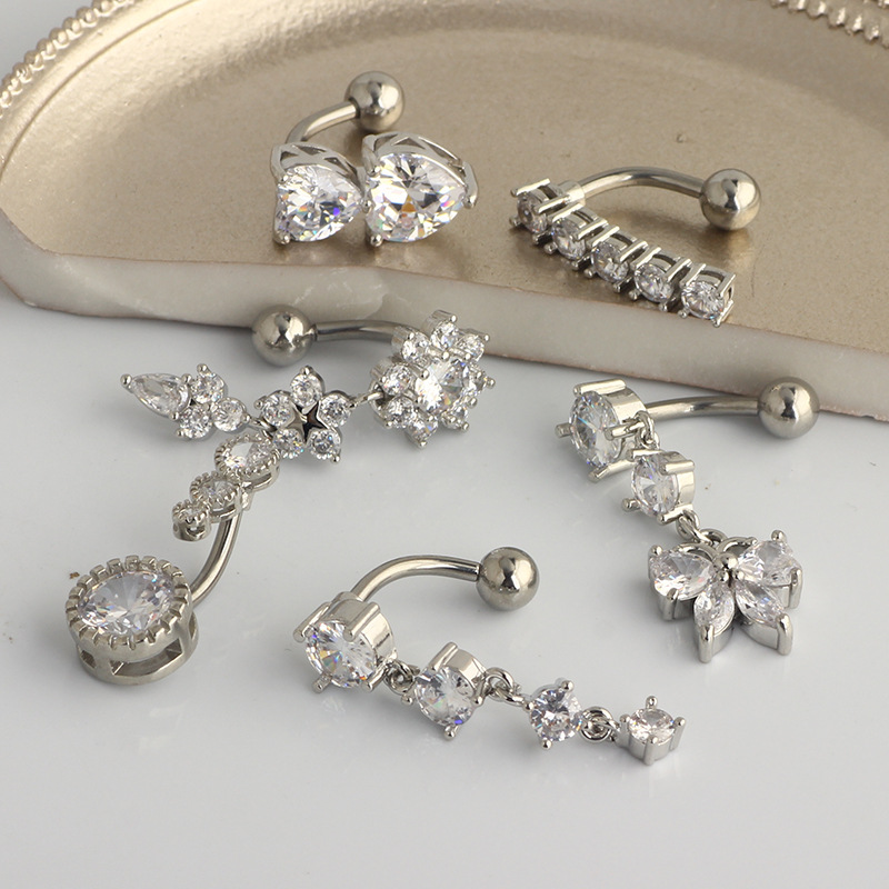 จิวสะดือแบบห้อย จิวสะดือสแตนเล - Body Jewelry Surgical Steel บทวิจารณ์และราคา