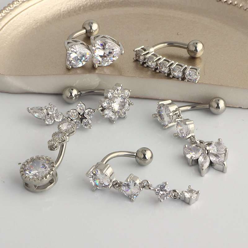 จิวสะดือแบบห้อย จิวสะดือสแตนเล - Body Jewelry Surgical Steel บทวิจารณ์และราคา