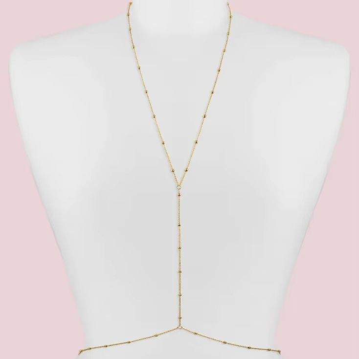 สร้อยคอแฟชั่นแบบเรียบง่าย สไตล - Body Jewelry Bra บทวิจารณ์และราคา