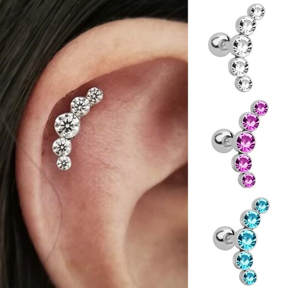 ต่างหูแฟชั่นคริสตัลอัญมณีโอปอล - Body Jewelry Ear บทวิจารณ์และราคา