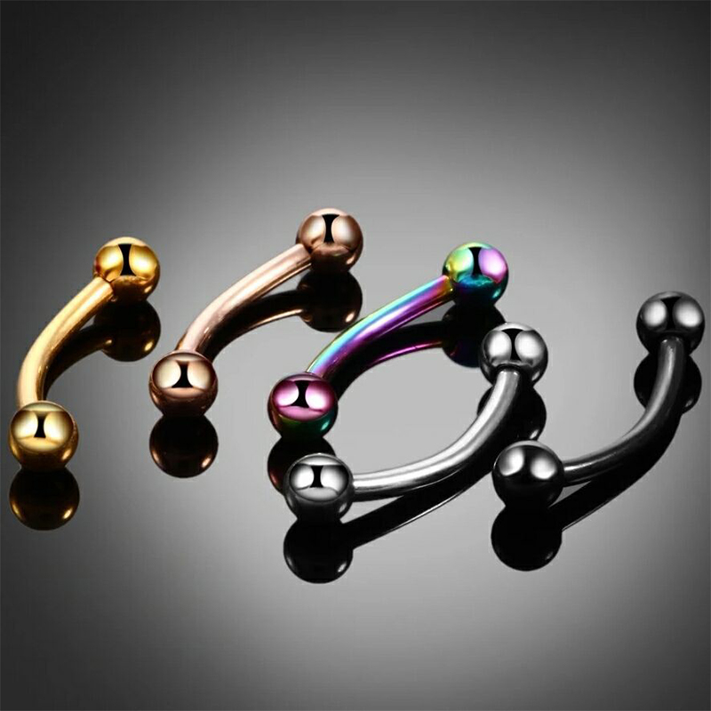 20ชิ้น/เซ็ตห่วงเจาะคิ้วกล้วยเห - Rook Curved Barbell บทวิจารณ์และราคา