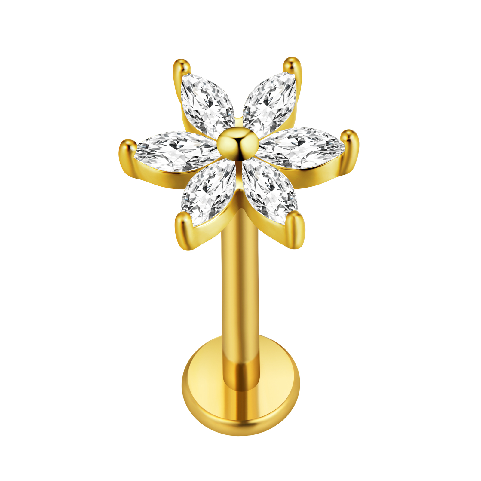 Maple Leaf Labret Piercing Sta - Body Jewelry Surgical Steel บทวิจารณ์และราคา