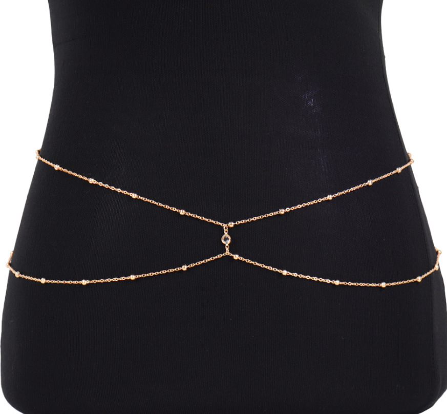 โซ่ประดับลูกปัดพลอยใสสำหรับผู้ - Body Jewelry Bra บทวิจารณ์และราคา