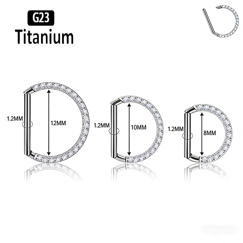แหวนจมูกไทเทเนียม G23 แบบมีบาน - Rook Curved Barbell บทวิจารณ์และราคา
