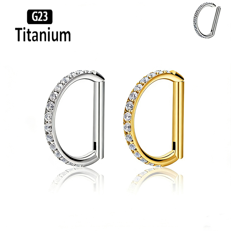 แหวนจมูกไทเทเนียม G23 แบบมีบาน - Rook Curved Barbell บทวิจารณ์และราคา