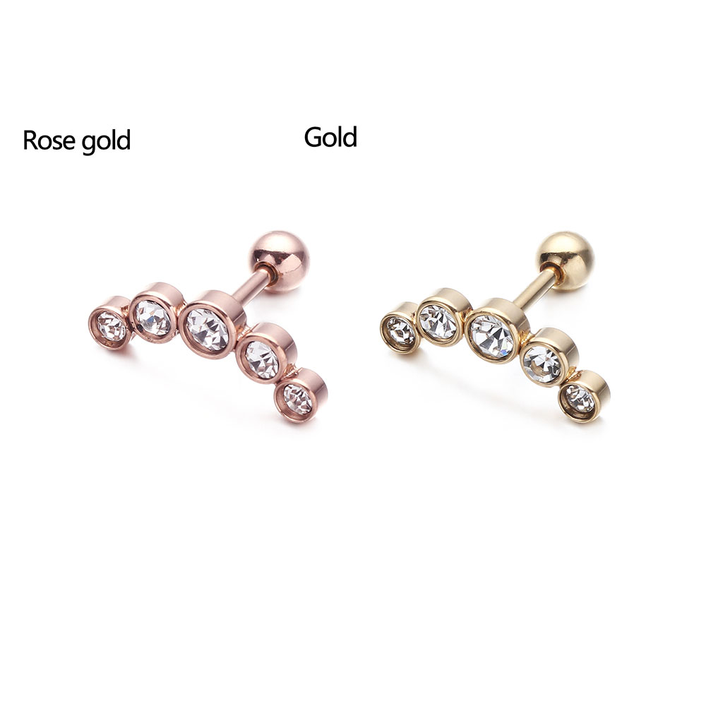 ต่างหูแฟชั่นสแตนเลสแท้ 16G แบบ - Body Jewelry Ear บทวิจารณ์และราคา