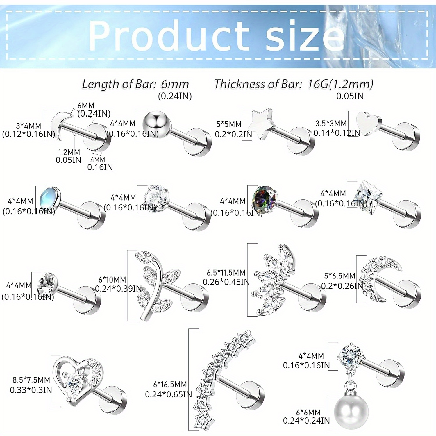 Drperfect สแตนเลสสตีลกระดูกอ่อ - Body Jewelry Surgical Steel บทวิจารณ์และราคา