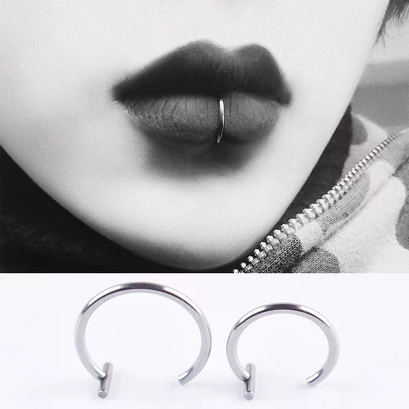 ต่างหูแบบครึ่งวงกลม 18G ทำจากเ - Body Jewelry Surgical Steel บทวิจารณ์และราคา