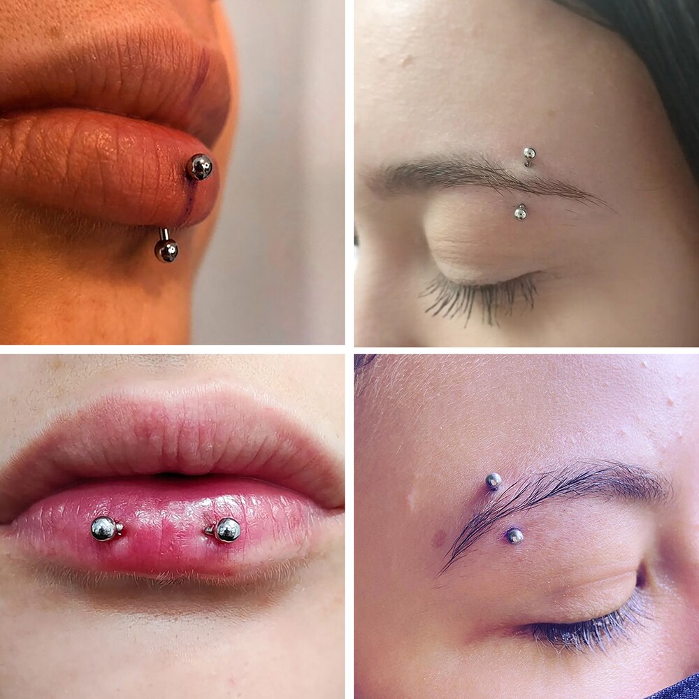 1 PC ไทเทเนียมเจาะโค้ง Barbell - Zoor Body Jewelry บทวิจารณ์และราคา