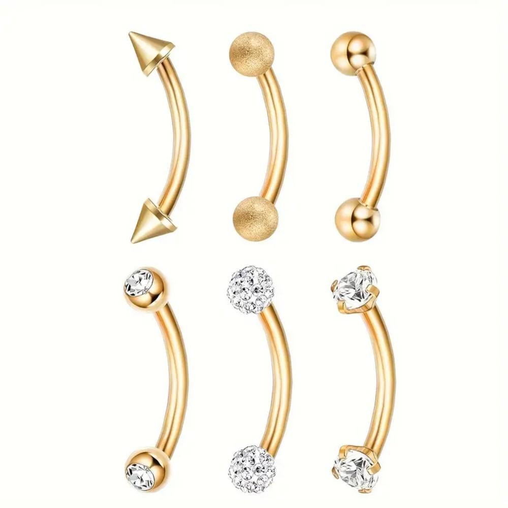 เครื่องประดับเจาะหลักสแตนเลส 1 - Rook Curved Barbell บทวิจารณ์และราคา