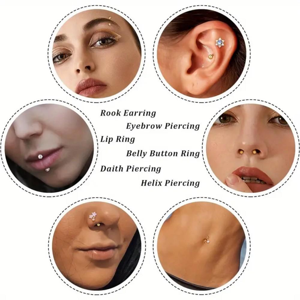 เครื่องประดับเจาะหลักสแตนเลส 1 - Rook Curved Barbell บทวิจารณ์และราคา