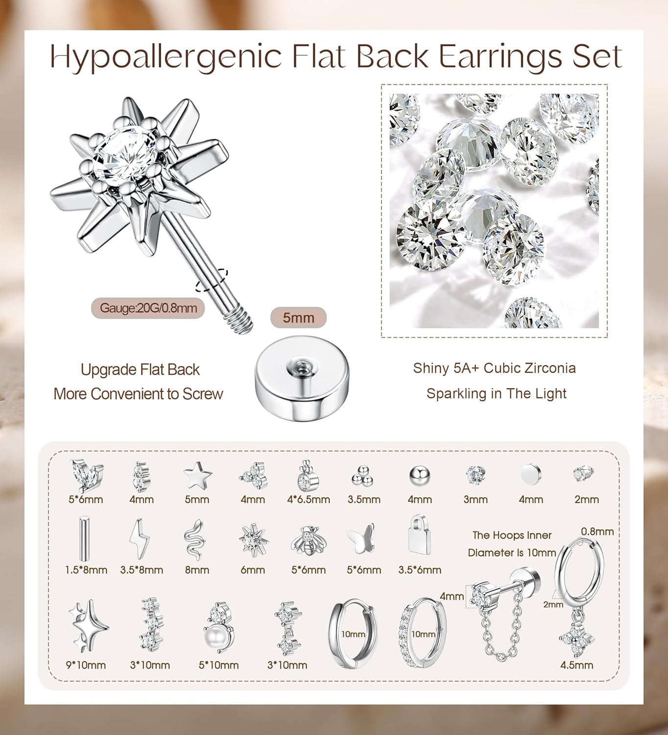 ต่างหู Bobisty 1 ชิ้น สำหรับผู - Body Jewelry Surgical Steel บทวิจารณ์และราคา
