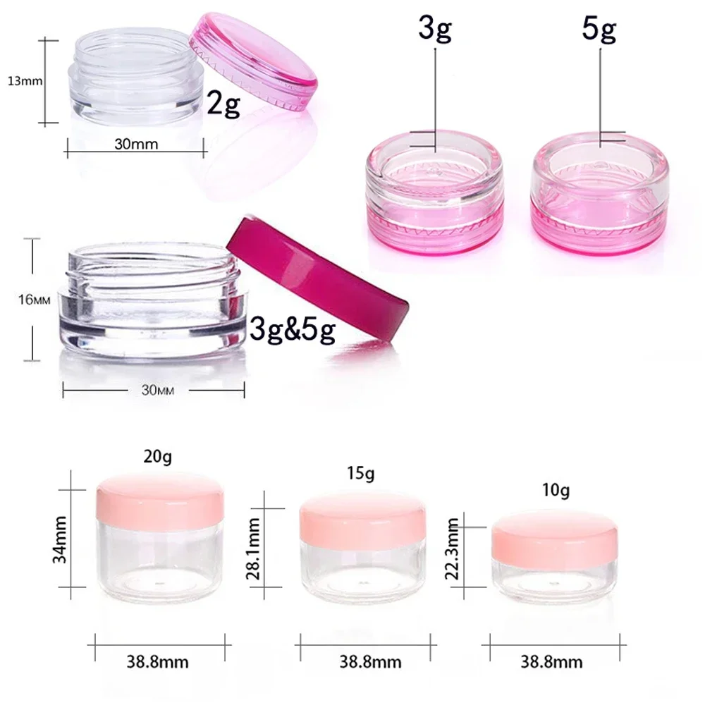 100 ชิ้น 2 กรัม-20 กรัม ขวดตัว - Body Jewelry Storage บทวิจารณ์และราคา