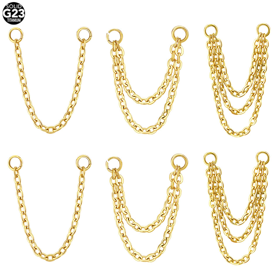 สร้อยคอไทเทเนียมแบบสองชั้นสำหร - Zoor Body Jewelry บทวิจารณ์และราคา