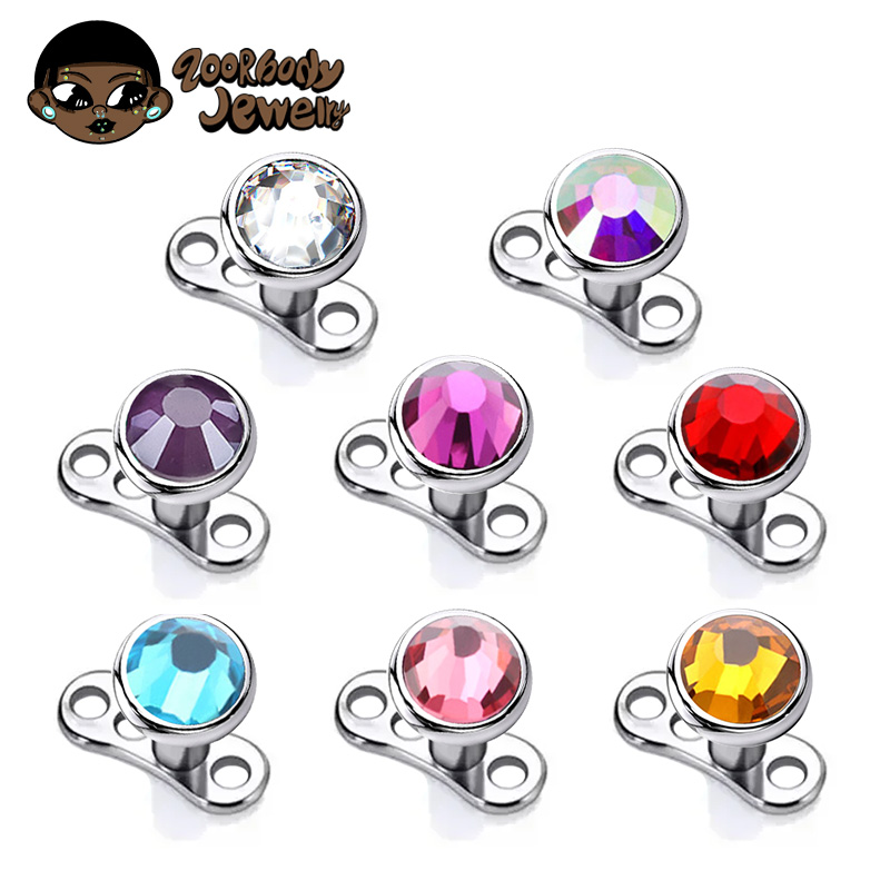 G23 ไทเทเนียมเจาะ Micro Dermal - Zoor Body Jewelry บทวิจารณ์และราคา