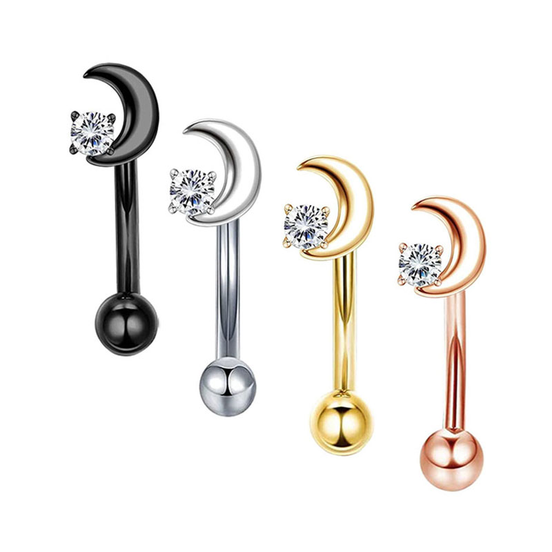 16G สแตนเลสสตีล Rook Daith ต่า - Rook Curved Barbell บทวิจารณ์และราคา
