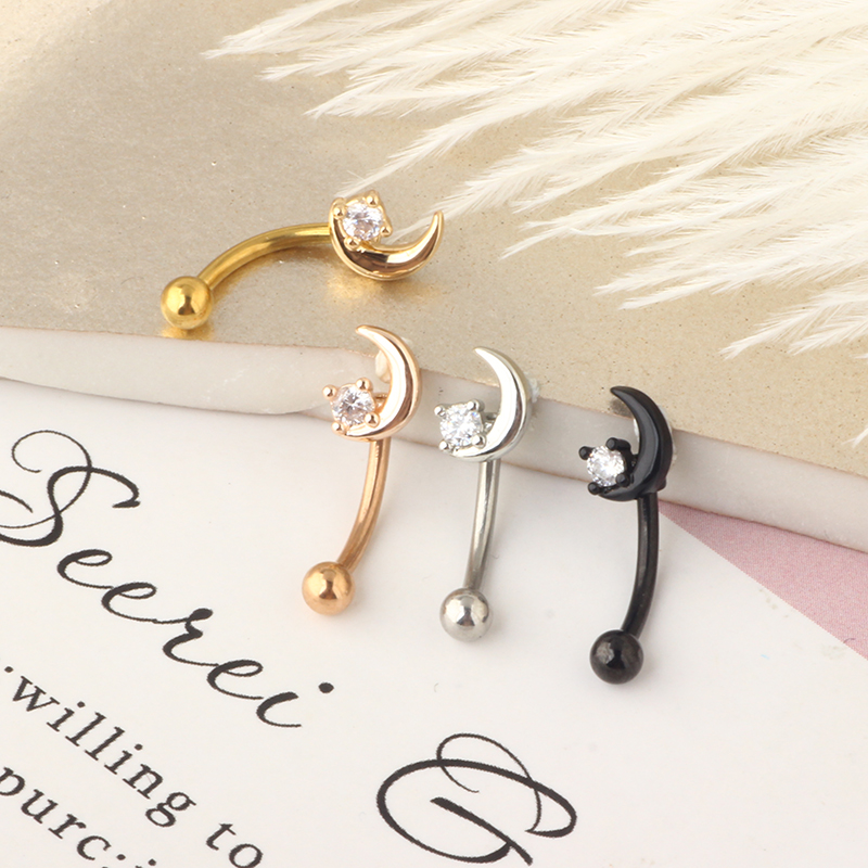 16G สแตนเลสสตีล Rook Daith ต่า - Rook Curved Barbell บทวิจารณ์และราคา