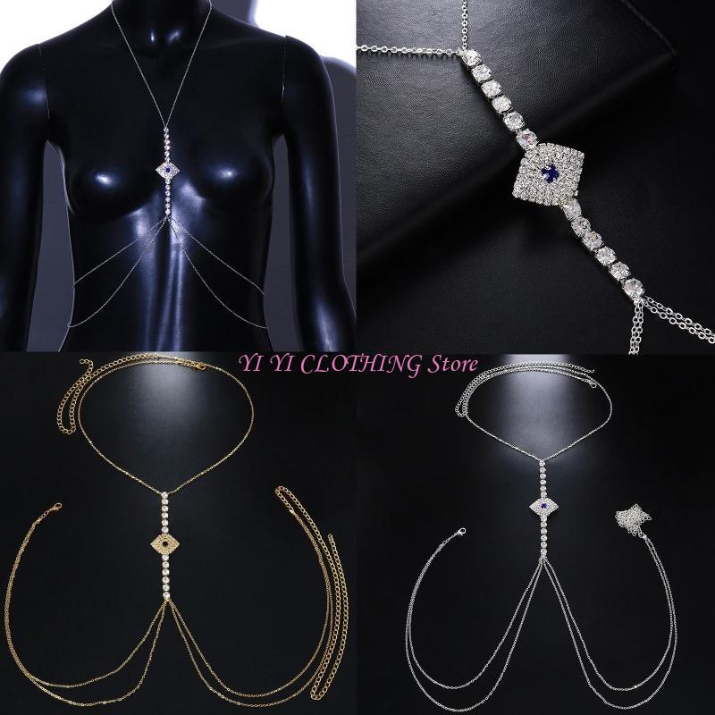 N5KF Body Chain Bra สร้อยคอ Ey - Body Jewelry Bra บทวิจารณ์และราคา