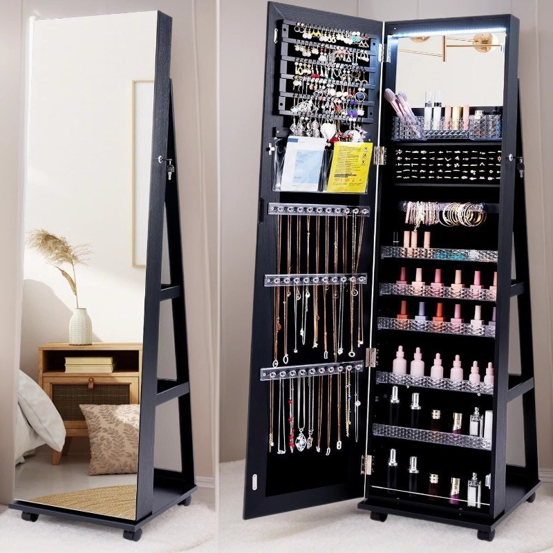 กระจกอัจฉริยะแบบตั้งพื้นหมุนได - Body Jewelry Storage บทวิจารณ์และราคา