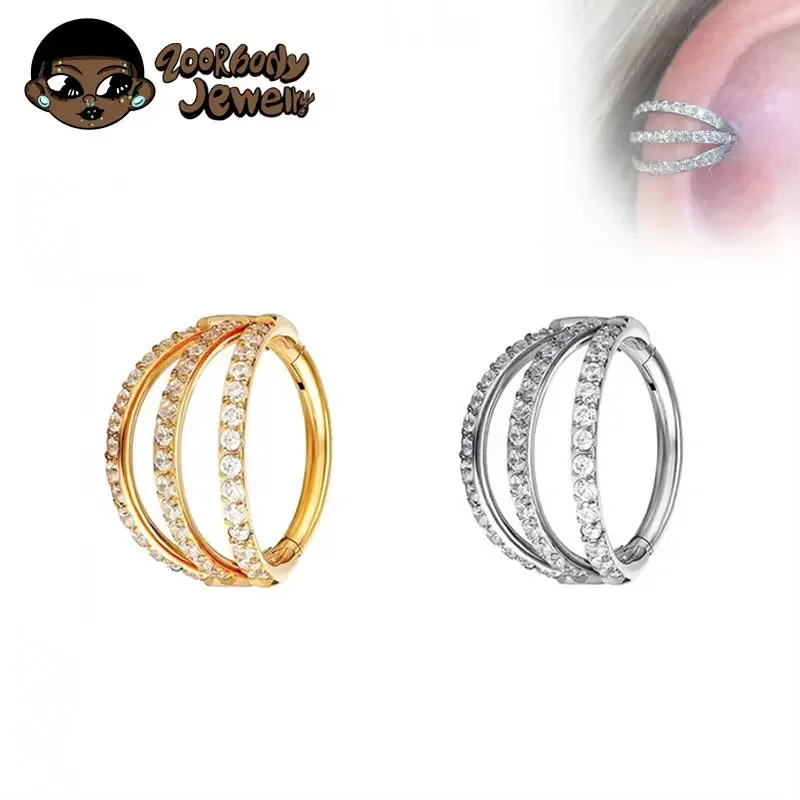 G23 ไทเทเนียมบานพับ Segment แห - Zoor Body Jewelry บทวิจารณ์และราคา