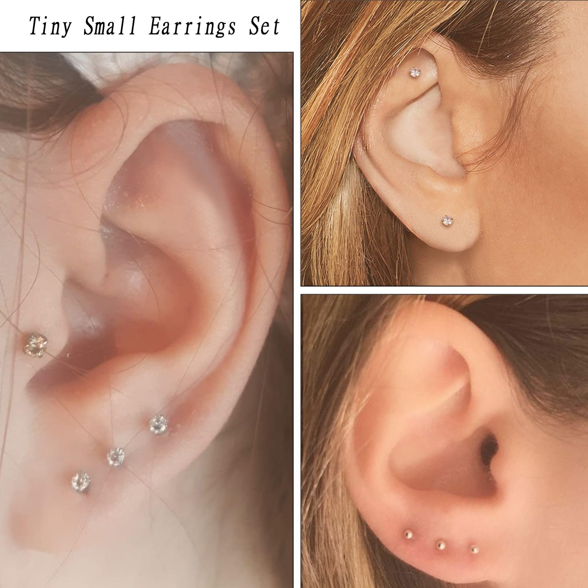 2 ชิ้นเล็กๆสแตนเลสสตีล 2 มิลลิ - Body Jewelry Surgical Steel บทวิจารณ์และราคา