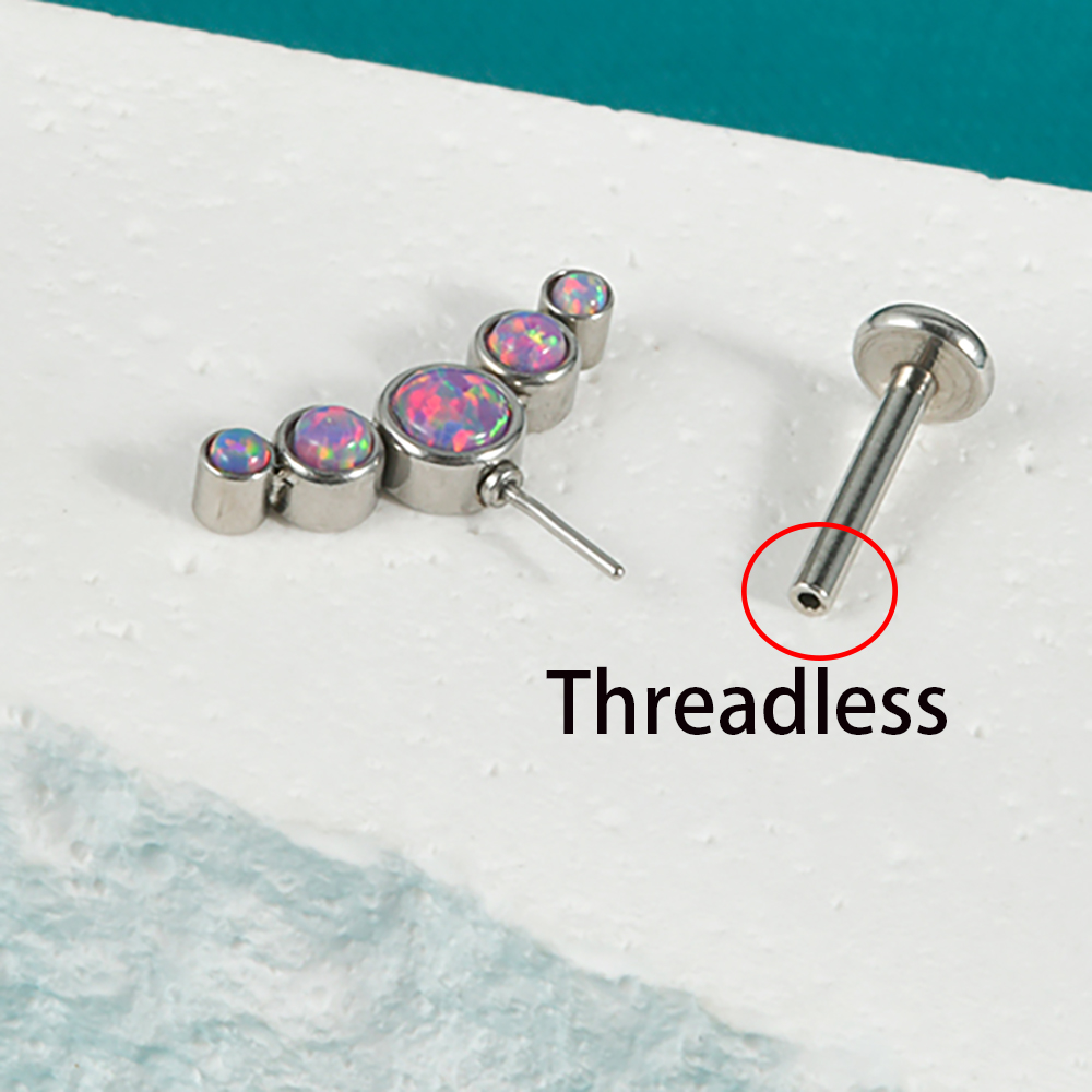 1ชิ้นเหล็กผ่าตัด CZ อัญมณีโอปอ - Body Jewelry Surgical Steel บทวิจารณ์และราคา